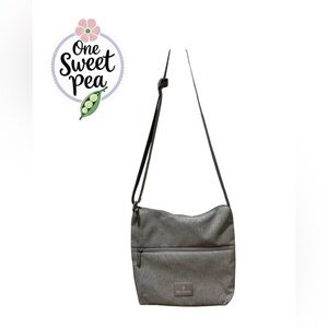 Vera Bradley Gray Crossbody  Textured Bag - Like New